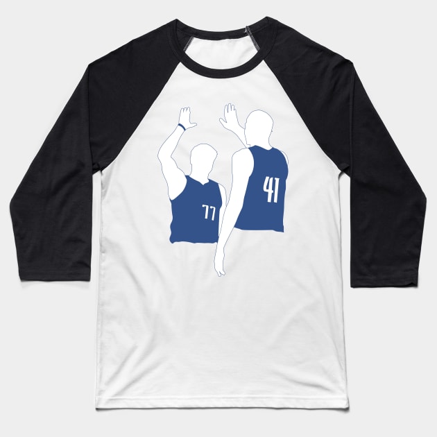 High five Baseball T-Shirt by Mavs Step Back